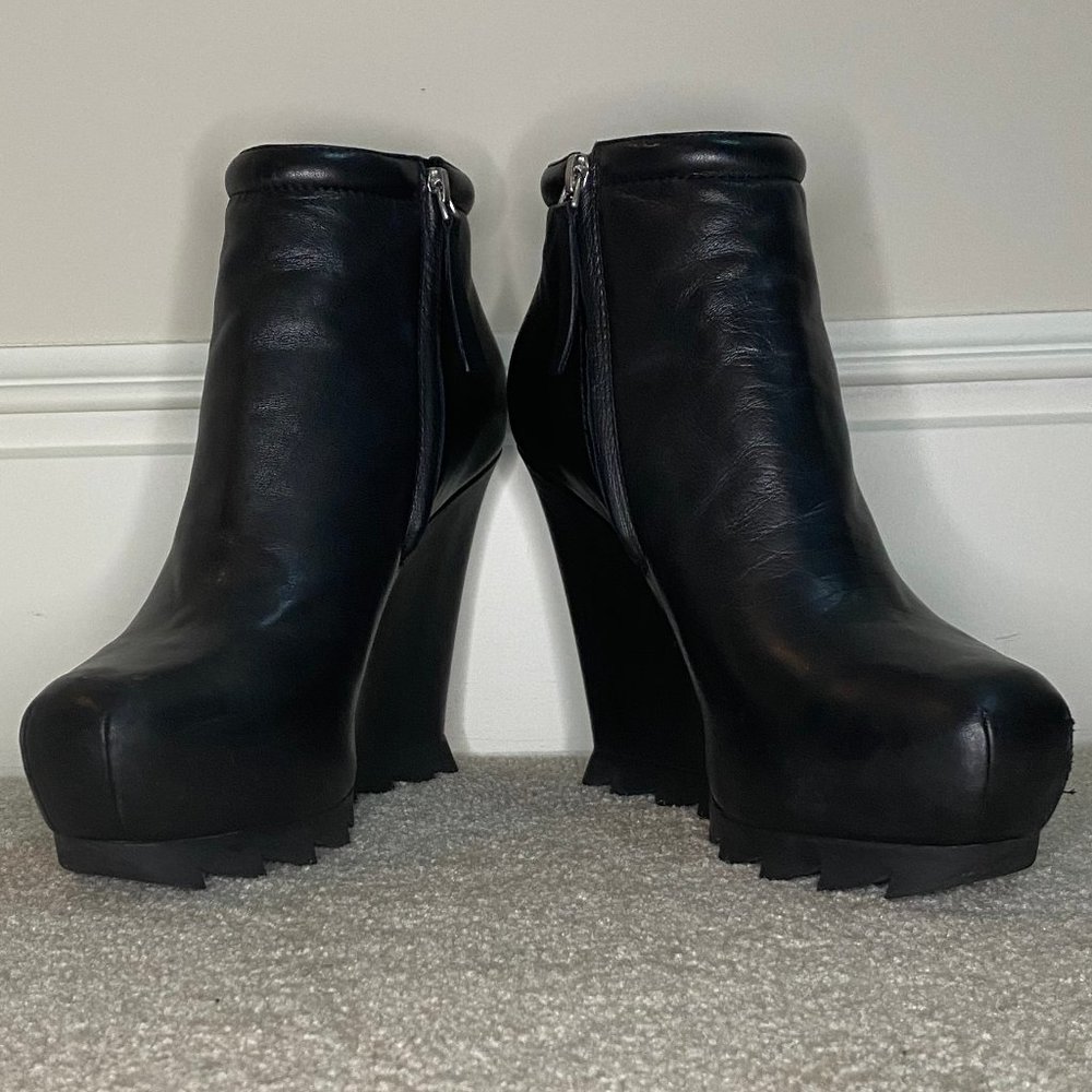 Camilla Skovgaard Ankle Wedge Boots with Saw Sole